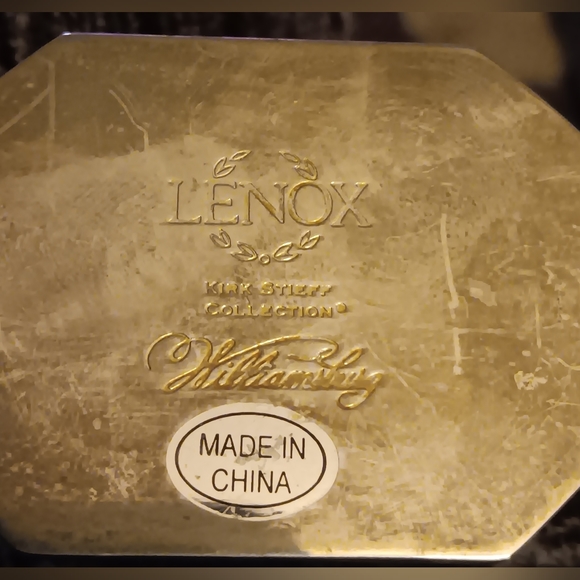 Lenox Kirk Stieff Collection Williamsburg Silver Plated Heart Trinket Box - Picture 4 of 5